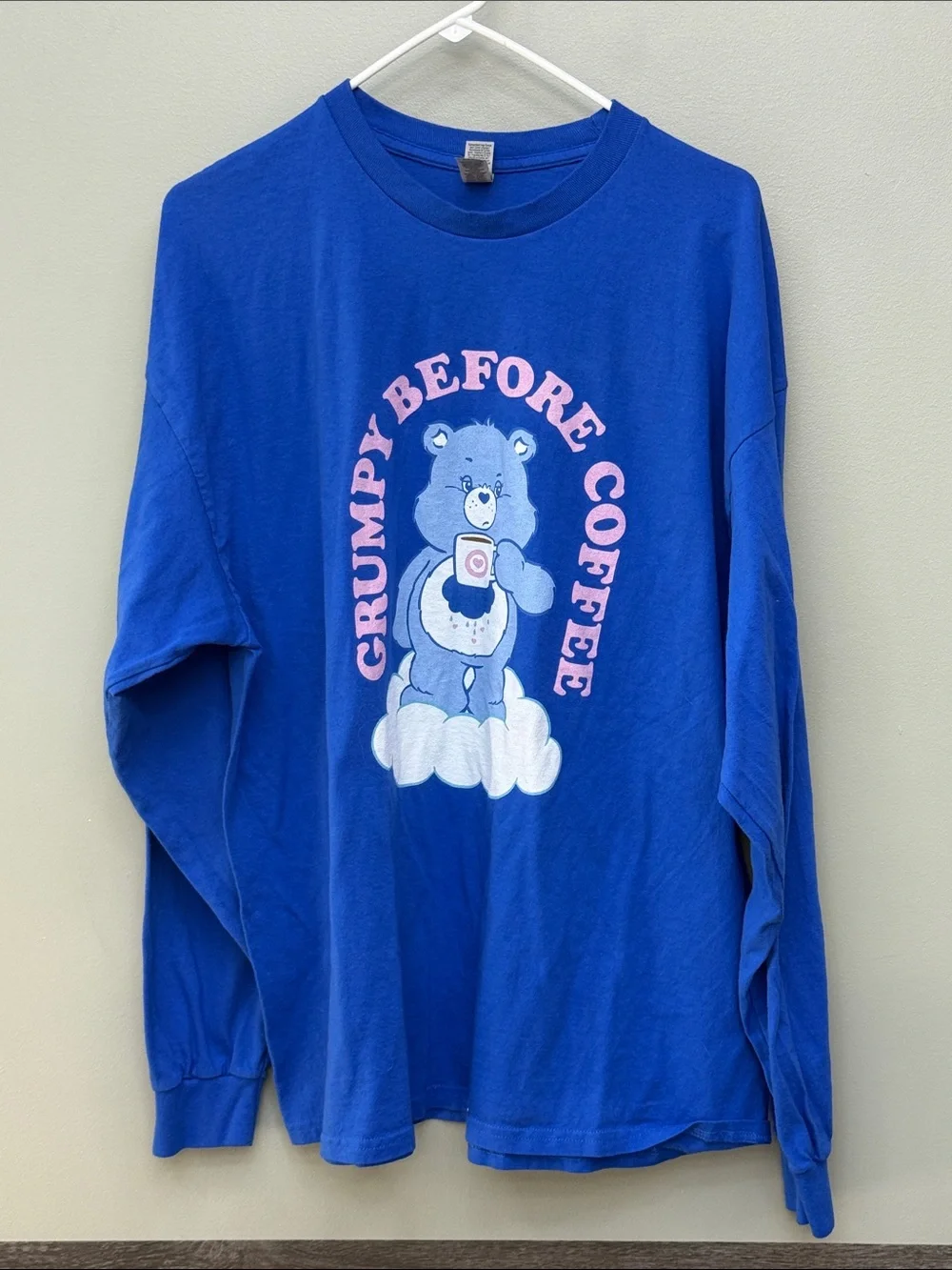 Grumpy🐻Loungefly Mini🎒bag+ID holder+ New-Grumpy☕️ long sleeved T-shirt 2XL
